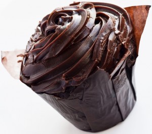 Cupcake glaçage chocolat